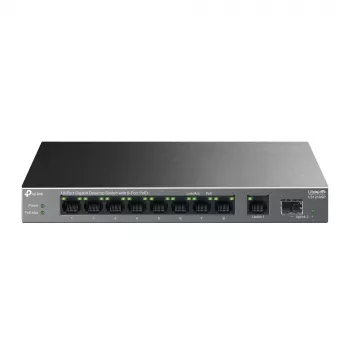 Haldamatu lüliti TP-LINK LS1210GP 10-port Gigabit, 8× PoE+ (61 W kokku), 1× SFP, 9× RJ‑45 Gigabit