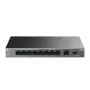 Haldamatu lüliti TP-LINK LS1210GP 10-port Gigabit, 8× PoE+ (61 W kokku), 1× SFP, 9× RJ‑45 Gigabit