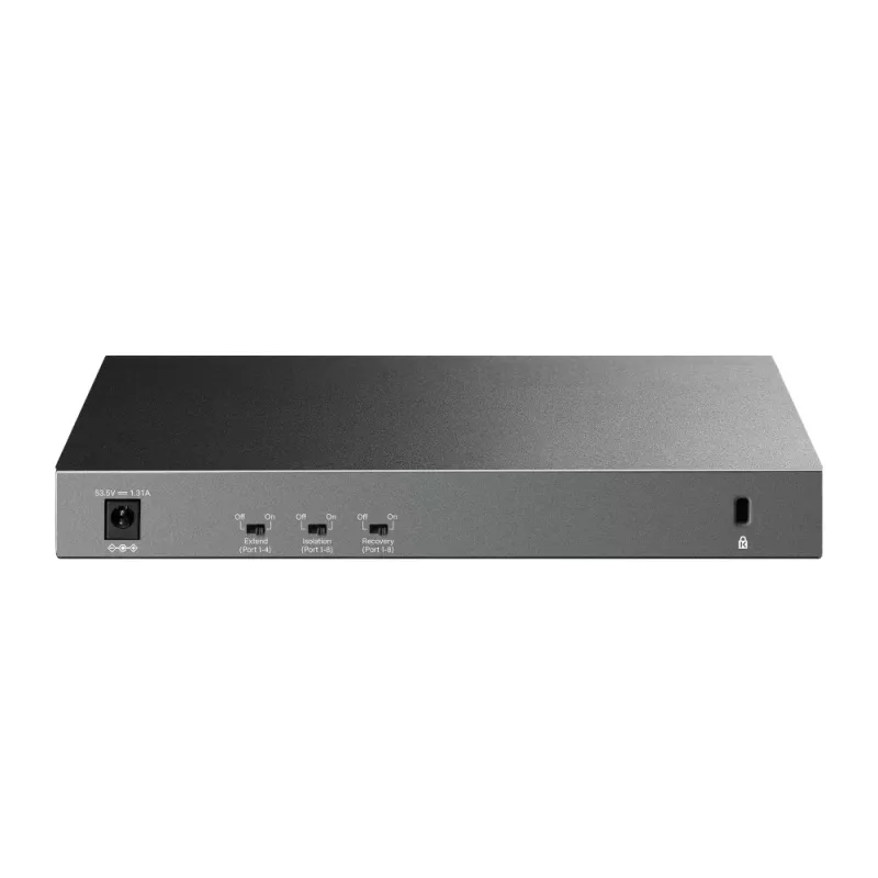 Haldamatu lüliti TP-LINK LS1210GP 10-port Gigabit, 8× PoE+ (61 W kokku), 1× SFP, 9× RJ‑45 Gigabit