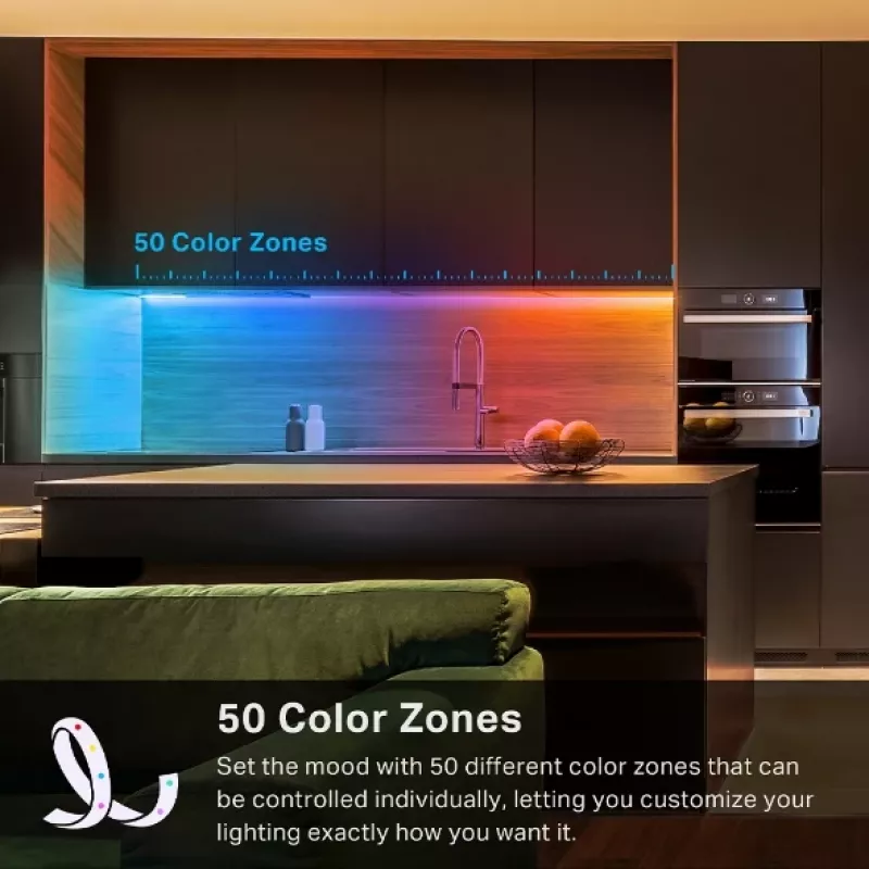 TP-Link Tapo nutikas valgusriba, mitmevärviline, nutikas ribavalgusti, Wi-Fi, valge, 802.11b, 802.11g, Wi-Fi 4 (802.11n), LED, mitmevärviline
