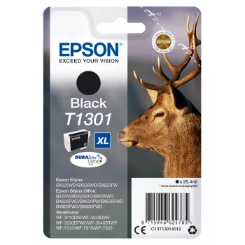Epson Stag üksikpakend must T1301 DURABrite Ultra tint