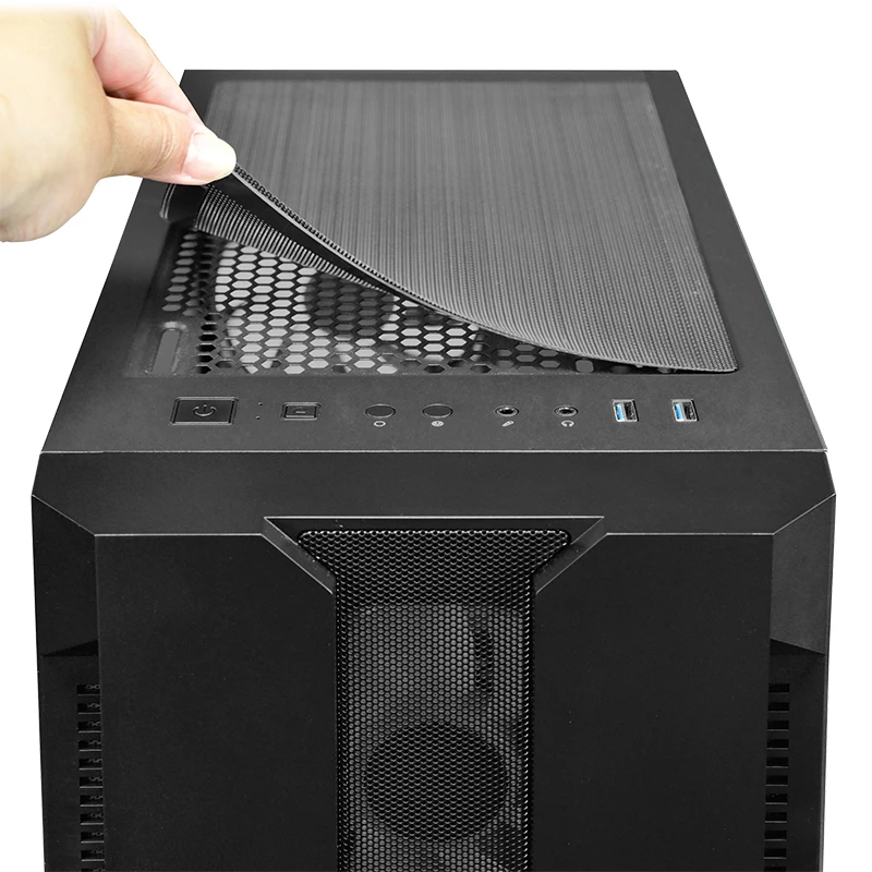 Arvuti korpus CHIEFTEC GS-01B-OP Tower Must — karastatud klaas, RGB ventilaatorid, toetab ATX/Micro-ATX, GPU kuni 320 mm