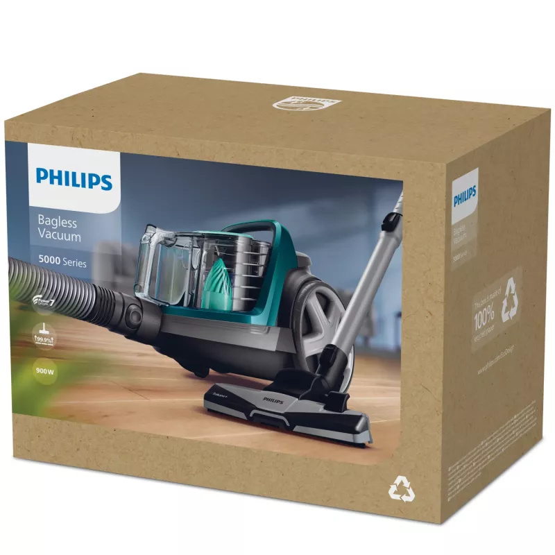 Philips 5000 seeria FC9555/09 tolmuimeja 1,5 L silindertolmuimeja kuiv 900 W ilma kottita