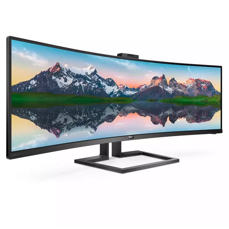 Philips P Line 32:9 SuperWide kumer LCD-ekraan 499P9H/00, 124 cm (48,8 tolli), 5120 x 1440 pikslit, UltraWide Dual Quad HD, LCD, 5 ms, must