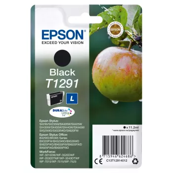 Epson Apple Üksikpakendis Must T1291 DURABrite Ultra Tint
