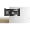 Sisseehitatud ainult mikrolaineahi Bosch Serie 6 BFL554MB0 – 900 W, 25 L, pöörd- ja puutetundlikud juhtnupud, must