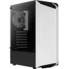 Arvuti korpus AEROCOOL Bionic Midi Tower Valge — ATX, karastatud klaas, 2x3,5-tollist pesa, 6x2,5-tollist, 297 mm GPU, sinine LED