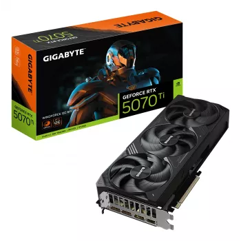 GIGABYTE GeForce RTX 5070 Ti WINDFORCE OC SFF 16G graafikakaart - 16 GB GDDR7, 256bit, PCI-E 5.0, 2497 MHz tuumsagedus, 3 x DP 2.1a, 1 x HDMI 2.1b, NVIDIA DLSS 4, GV-N507TWF3OC-16GD
