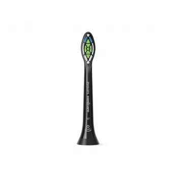 Hambaharja vahetuspead Philips HX6064/88 Optimal Valge — 4 tk, must, keskmise jäikusega harjased, 62 000 liigutust/min