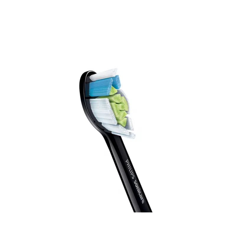 Hambaharja vahetuspead Philips HX6064/88 Optimal Valge — 4 tk, must, keskmise jäikusega harjased, 62 000 liigutust/min