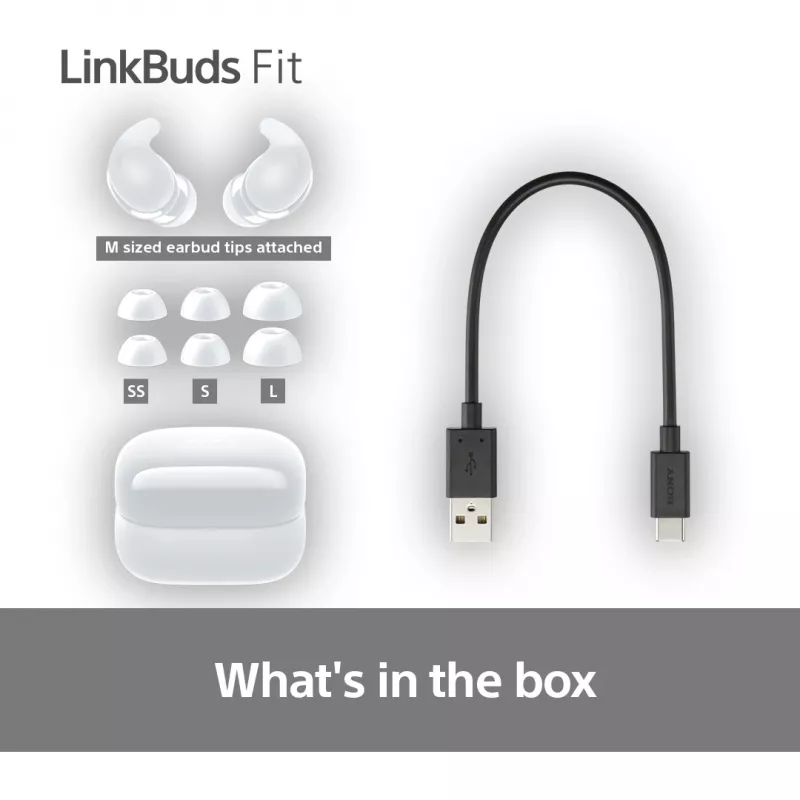 Sony LinkBuds Fit WFLS910NW kõrvaklapid/peakomplekt Juhtmevaba Kõrvasisene Kõned/muusika Bluetooth Valge