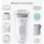 Braun Silk-épil 7 7-081 epilaator 40 pintsettidega Valge