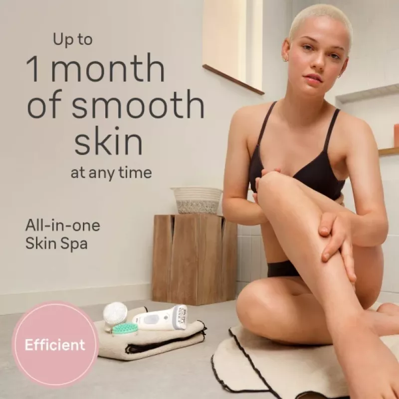 Braun Silk-épil 7 7-081 epilaator 40 pintsettidega Valge