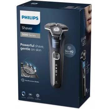 Philips SHAVER Series 5000 S5885/10 meeste pardel, rotatsioonpardel, trimmer, must, sinine