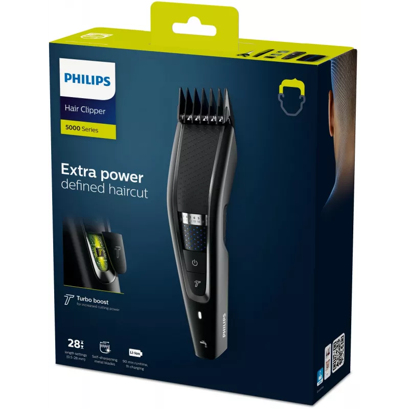 Philips 5000 seeria juukselõikur HC5632/15, pestav