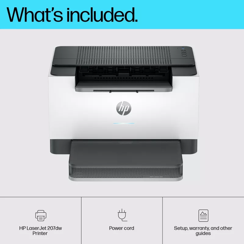 HP LaserJet M207dw printer, laser, 600 x 600 DPI, A4, 27 ppm, kahepoolne printimine, hall, valge