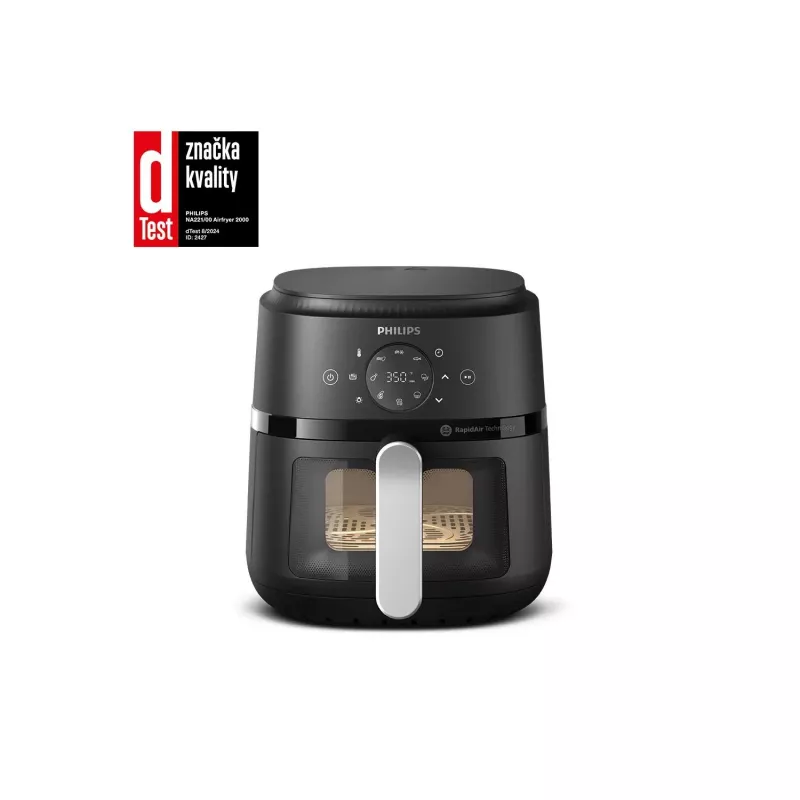 Philips 2000 seeria NA221/00 fritüür Üksik 4.2 L Eraldiseisev 1500 W Kuumaõhufritüür Must, Hõbedane