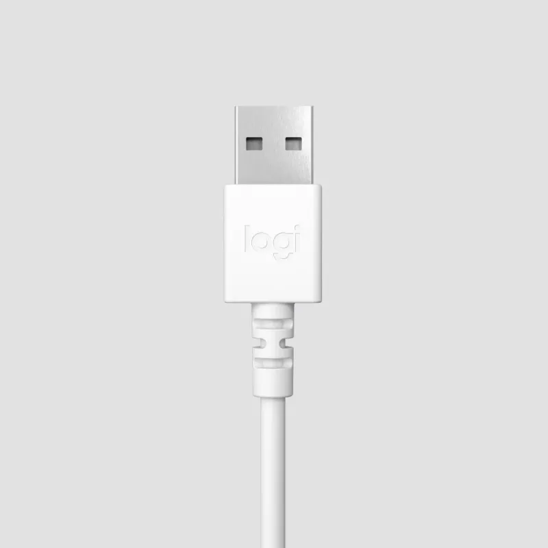 LOGITECH Peakomplekt - H390 - USB-a - Valkjas