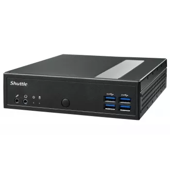 Shuttle XPC slim Barebone DL30N, Intel N100, 1x DDR5, 2x LAN (2x 2.5Gbit), 2xCOM, 1xHDMI, 1xDP, 1x VGA, ventilaatorita, 24/7 pidev töö