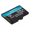 Kingston Technology 512GB microSDXC Canvas Go Plus Gen4 200R A2 U3 üksikpakend w/o ADP