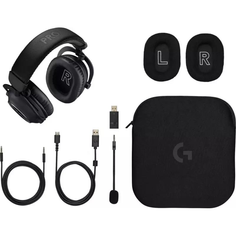 LOGITECH Pro X 2 Lightspeed juhtmevaba mängupeakomplekt - must