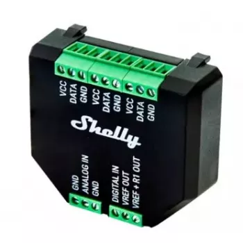 Sisseehitatud temperatuuriandur Shelly Plus Add-On — juhtmega sise-/välistingimustes andur, -20–40°C, 37×42×15 mm