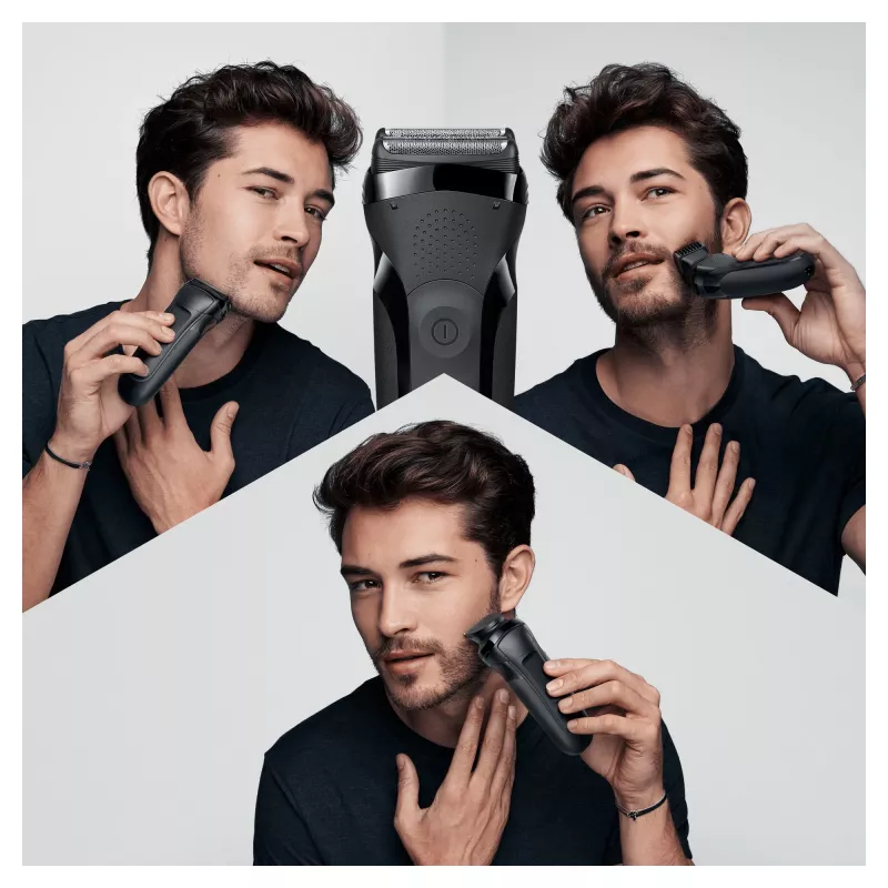 Braun Series 3 Shave&Style 300BT elektriline pardel, meeste habemeajaja, must