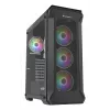 GENESIS Irid 505 ARGB Midi Tower Must, Läbipaistev