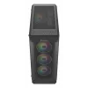 GENESIS Irid 505 ARGB Midi Tower Must, Läbipaistev