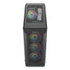 GENESIS Irid 505 ARGB Midi Tower Must, Läbipaistev