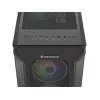 GENESIS Irid 505 ARGB Midi Tower Must, Läbipaistev