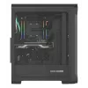 GENESIS Irid 505 ARGB Midi Tower Must, Läbipaistev