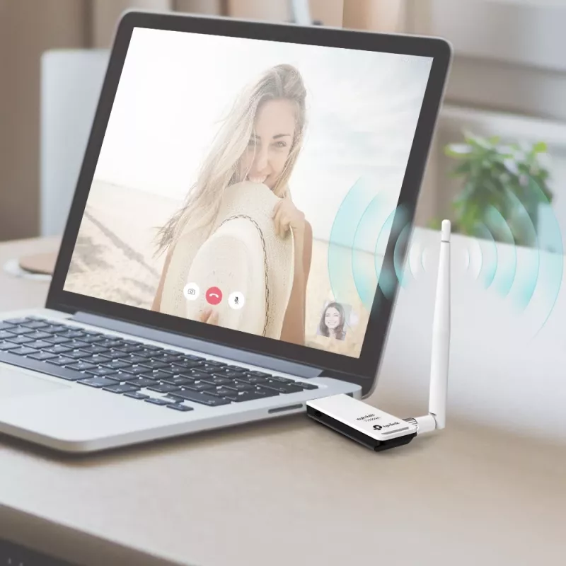 Võrgukaart TP-Link TL-WN722N, WLAN 150 Mbit/s, USB, Wi-Fi 4, 2,4 GHz