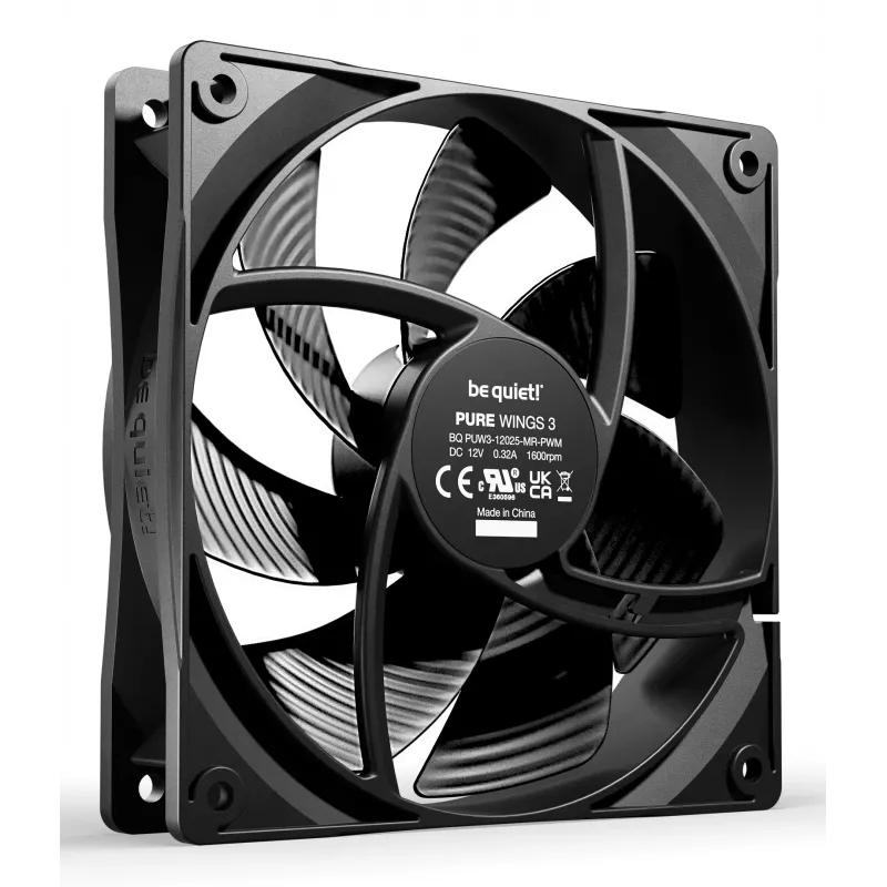 be quiet Pure Wings 3 120mm PWM arvutikorpuse ventilaator 12 cm Must 1 tk