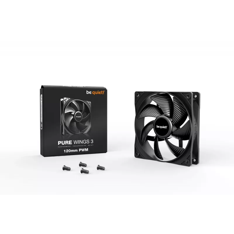 be quiet Pure Wings 3 120mm PWM arvutikorpuse ventilaator 12 cm Must 1 tk