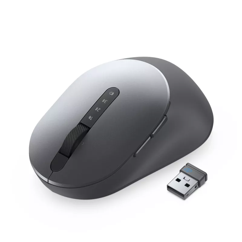 DELL Pro Plus hiir - MS5320W, paremakäeline, optiline, RF-juhtmevaba + Bluetooth, 1600 DPI, hall, titaan