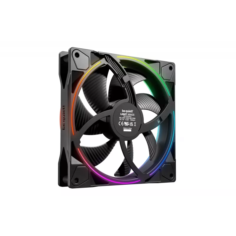 be quiet! Light Wings 140 mm PWM Reverse Must arvutikorpuse ventilaator 14 cm 1 tk
