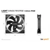 be quiet! Light Wings 140 mm PWM Reverse Must arvutikorpuse ventilaator 14 cm 1 tk