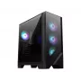 MSI MAG FORGE 321R AIRFLOW arvutikorpus Midi Tower Must, Läbipaistev