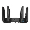 ASUS ROG Rapture GT-BE19000 traadita ruuter Multi-Gigabit Ethernet Kolmriba (2,4 GHz / 5 GHz / 6 GHz) Must, Punane
