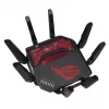 ASUS ROG Rapture GT-BE19000 traadita ruuter Multi-Gigabit Ethernet Kolmriba (2,4 GHz / 5 GHz / 6 GHz) Must, Punane