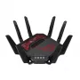 ASUS ROG Rapture GT-BE19000 traadita ruuter Multi-Gigabit Ethernet Kolmriba (2,4 GHz / 5 GHz / 6 GHz) Must, Punane