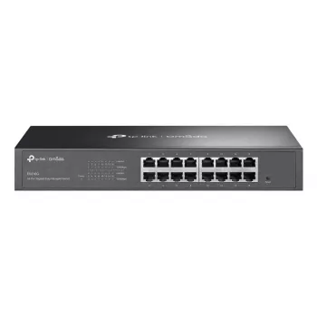 Hallatav L2 Gigabit Ethernet Switch TP-Link Omada ES216G — 16 x RJ-45 10/100/1000, 32 Gbit/s, 8000 MAC, must, riiulipaigaldus