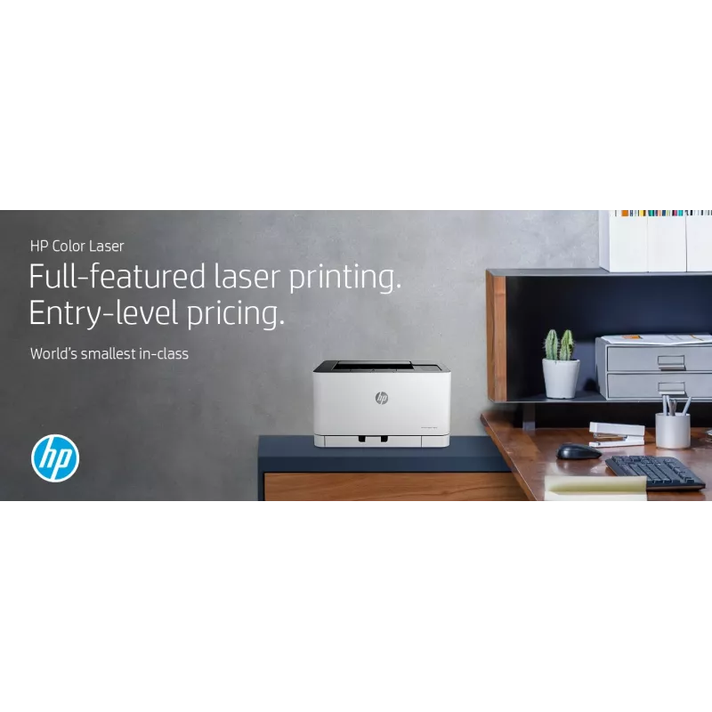 HP Color Laser 150nw, Laser, Värviline, 600 x 600 DPI, A4, 18 ppm, Kahepoolne printimine
