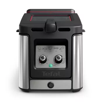 Tefal Clear Duo FRD600 Single 0.65 L Eraldiseisev 2000 W Fritter Must, Roostevaba teras