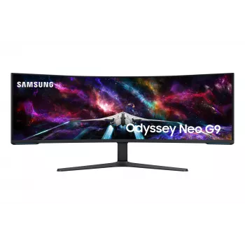 Samsung G95NC arvutimonitor 144,8 cm (57 tolli) 7680 x 2160 pikslit Dual UHD LED, must, valge