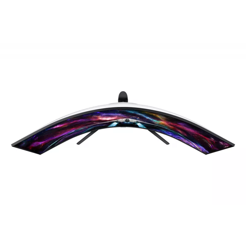 Samsung G95NC arvutimonitor 144,8 cm (57 tolli) 7680 x 2160 pikslit Dual UHD LED, must, valge