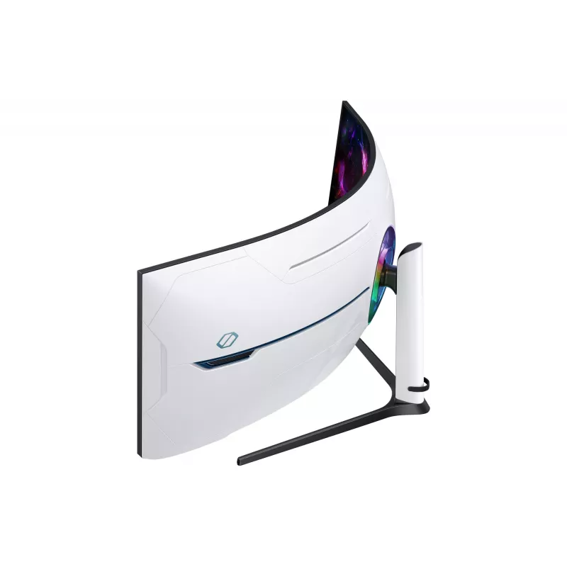 Samsung G95NC arvutimonitor 144,8 cm (57 tolli) 7680 x 2160 pikslit Dual UHD LED, must, valge