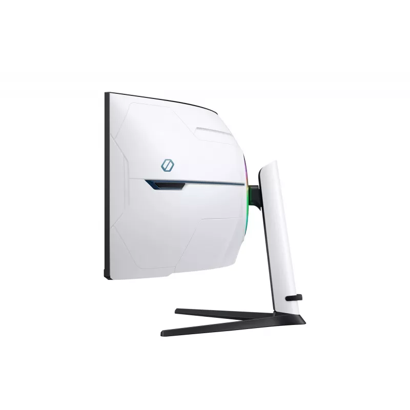 Samsung G95NC arvutimonitor 144,8 cm (57 tolli) 7680 x 2160 pikslit Dual UHD LED, must, valge