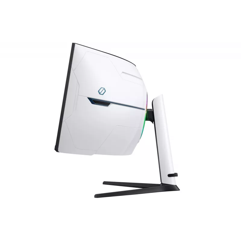 Samsung G95NC arvutimonitor 144,8 cm (57 tolli) 7680 x 2160 pikslit Dual UHD LED, must, valge